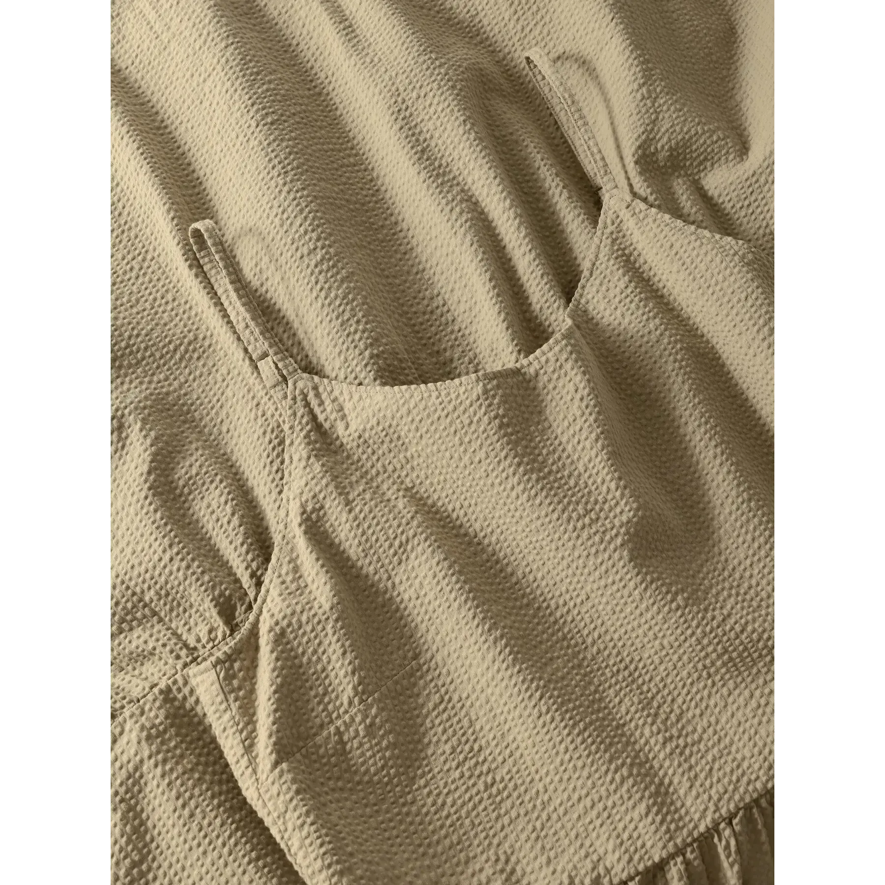 Seersucker Strap Dress Women