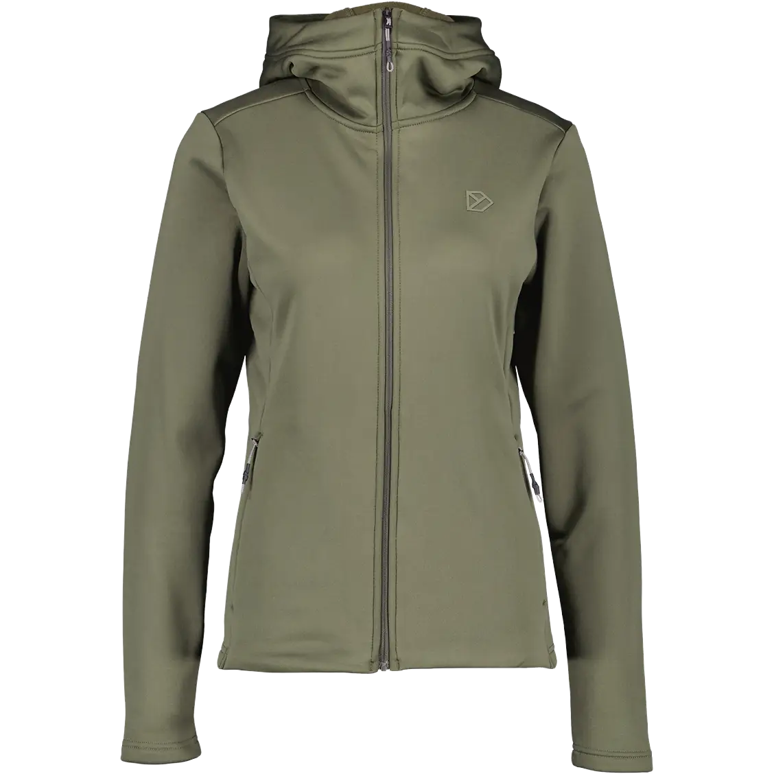Didriksons Anneli Fullzip 2 Women damefleece - Deep Green - 42 - Fleecetrøjer