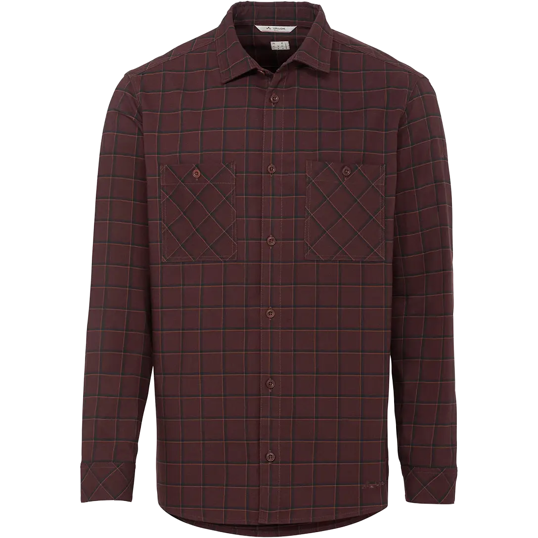 Vaude Jerpen LS Shirt Men skjorte - Dark Oak - L - Langærmet skjorter