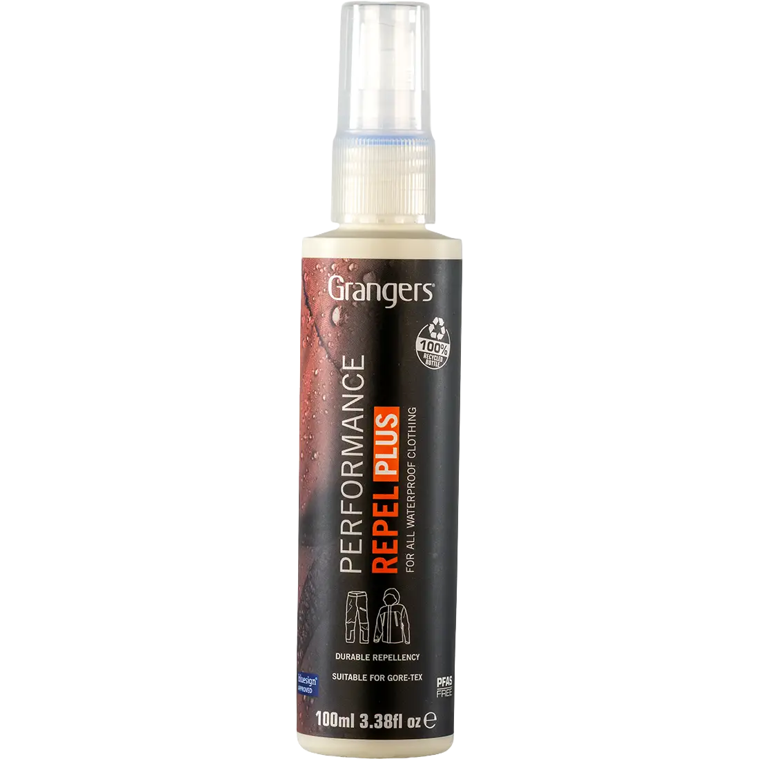 Grangers Performance Repel Plus 100 ml. - One size - Reparation til beklædning