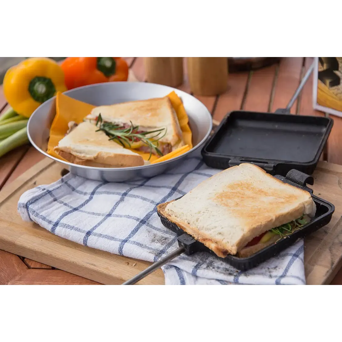 Sandwich Iron toast-jern