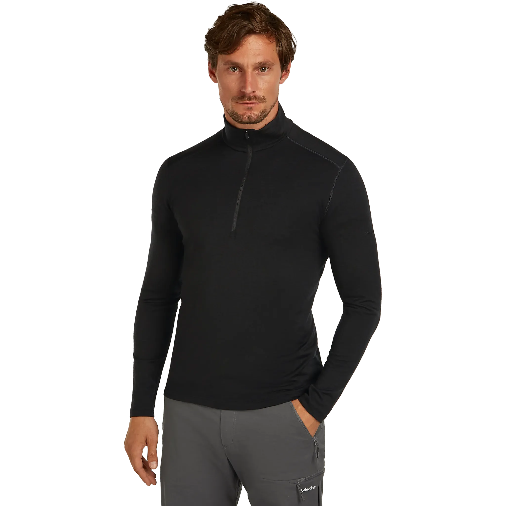 Oasis LS Half Zip 200 Men uldundertrøje