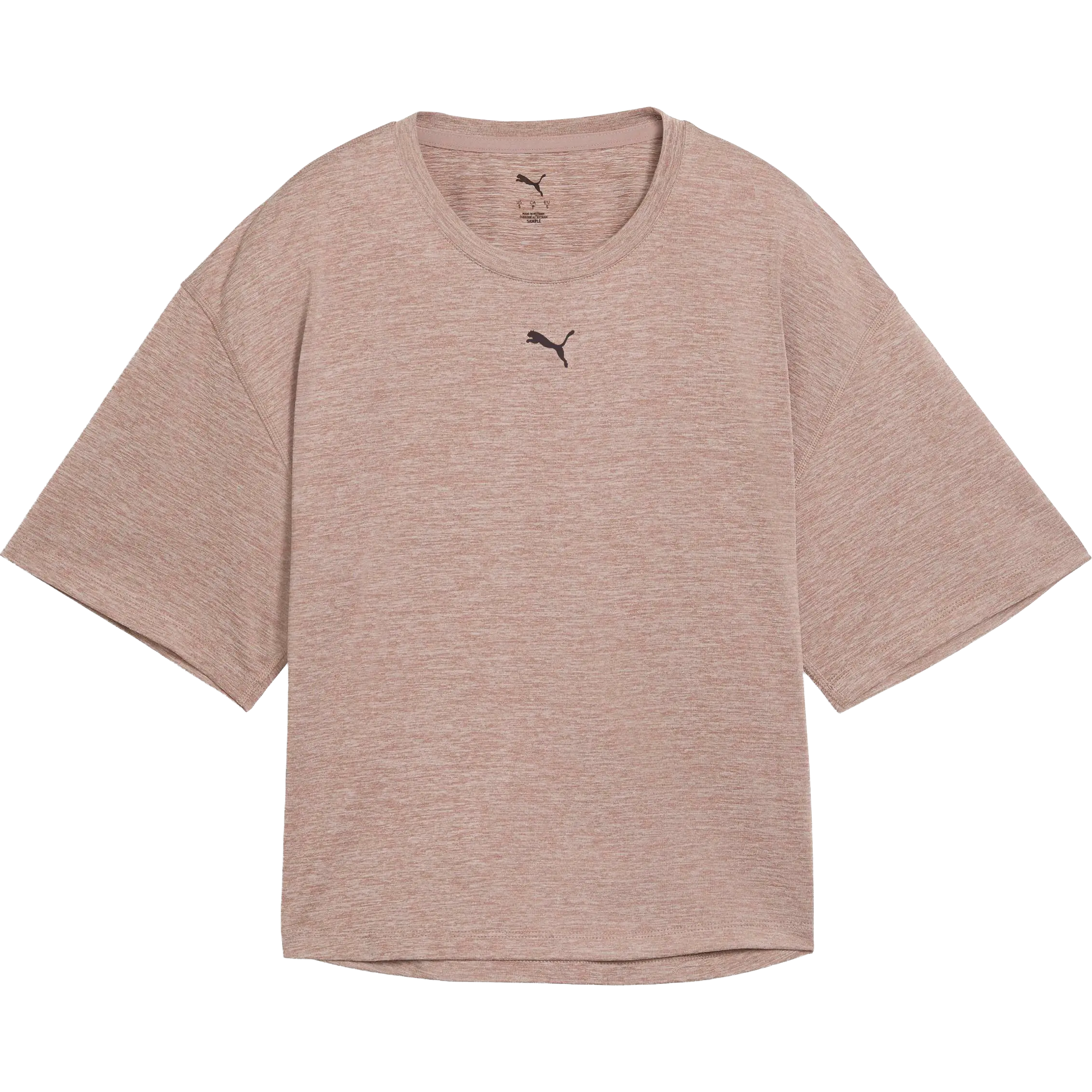 Puma Cloudspun Relaxed Tee Plus Size women - Sandstone Heather - 3XL - Kortærmet T-shirts