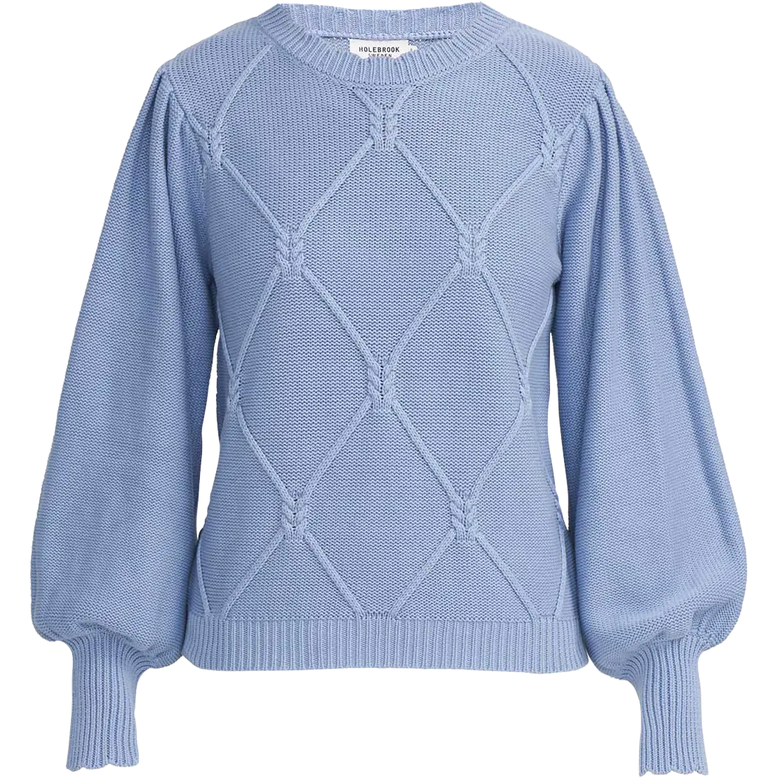Holebrook Mia Crew damesweater - Stonewash - XL - Striktrøjer