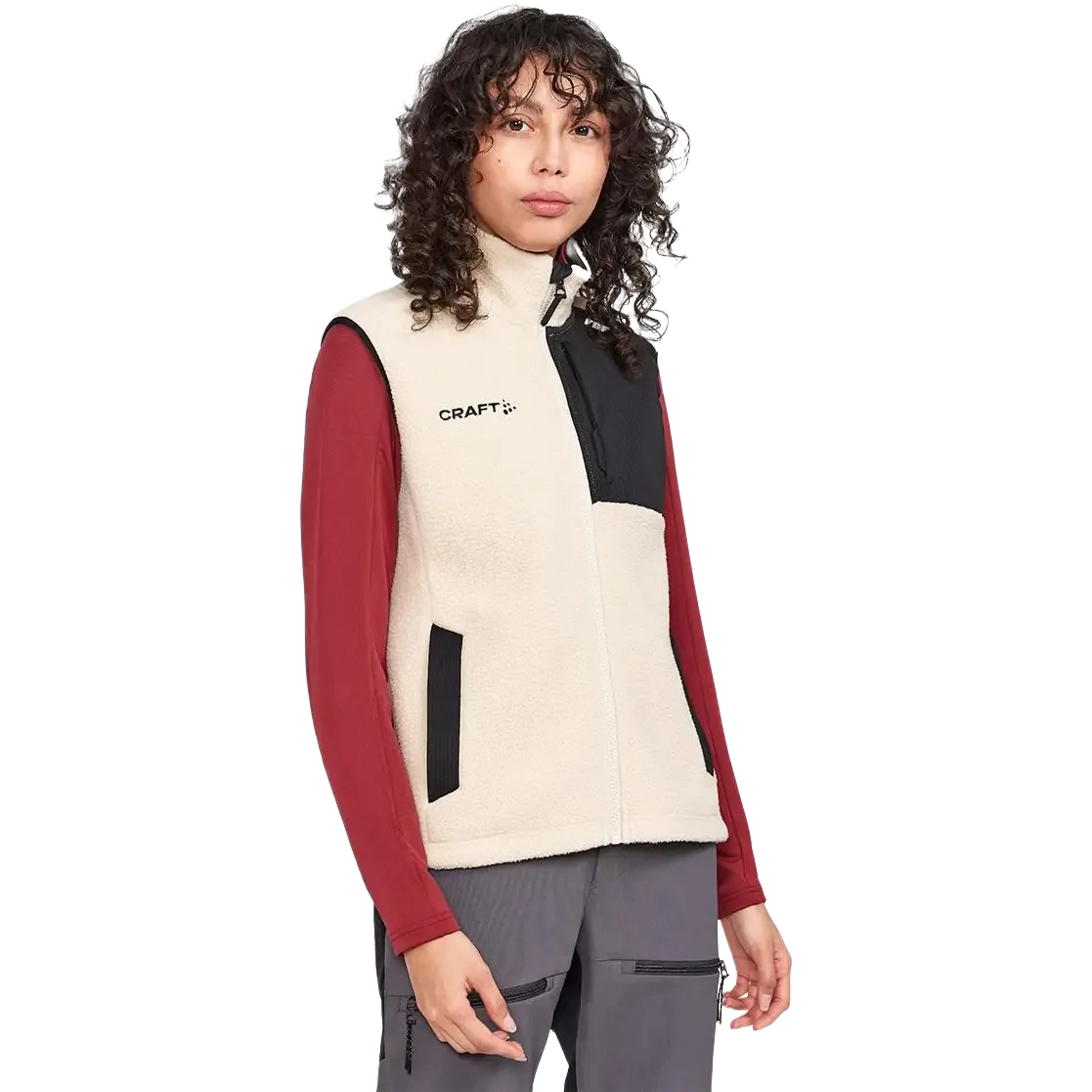 ADV Explore Pile Fleece Vest m/Logo Women