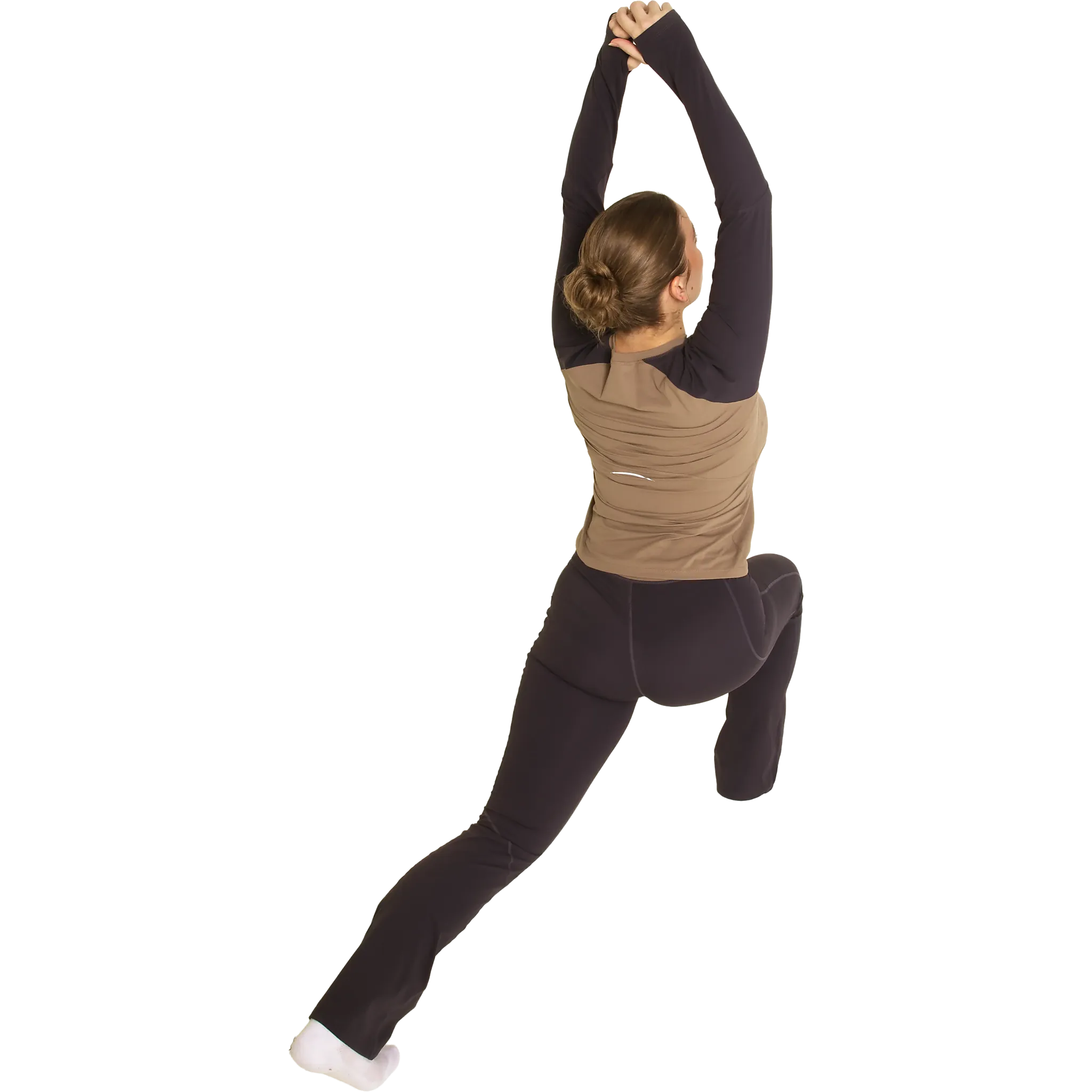 Rise High-Waist Flared Pocket Leggings W