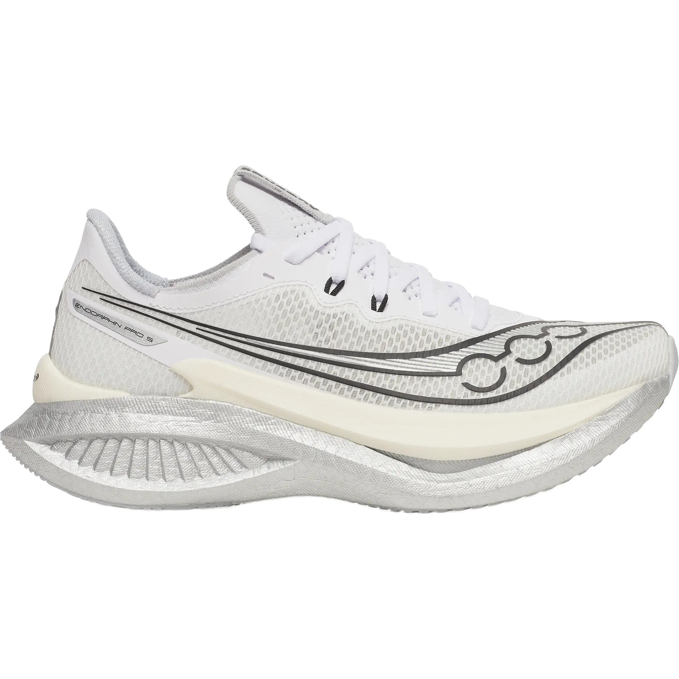 Saucony Endorphin Pro 5 Women - White/Black - US9/UK7/40,5 - Konkurrence løbesko