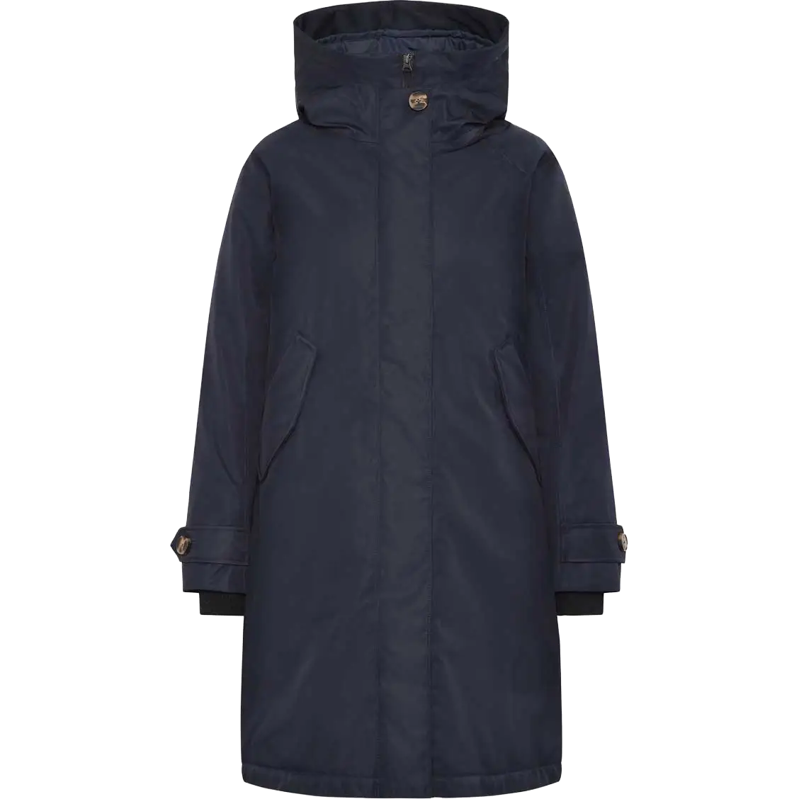 Didriksons Luna Parka 6 Women vinterjakke - Dark Night Blue - 34 - Vinterjakker