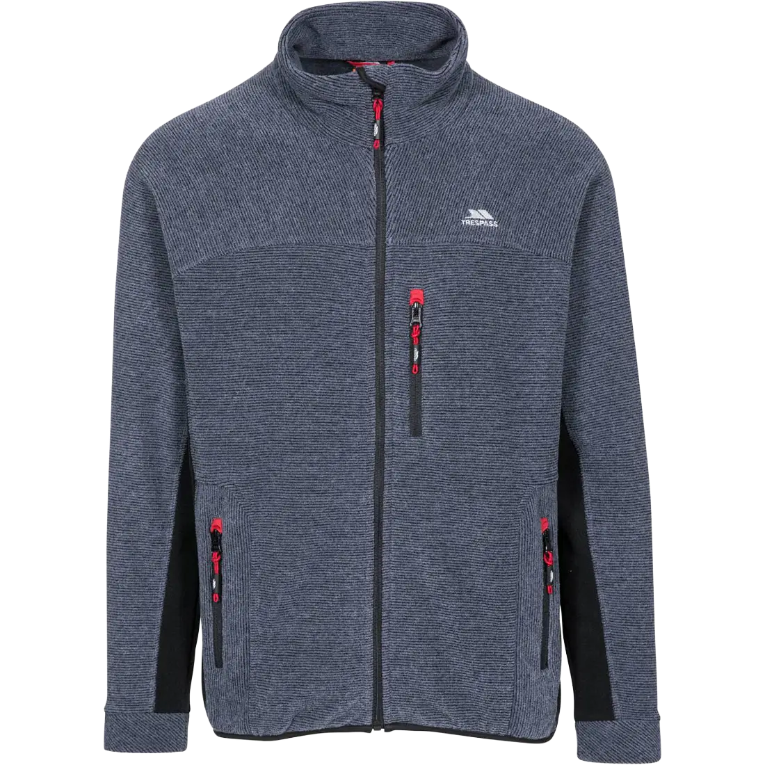 Trespass Jynx Fleece Men herrefleece - Navy Stripe - S - Fleecetrøjer