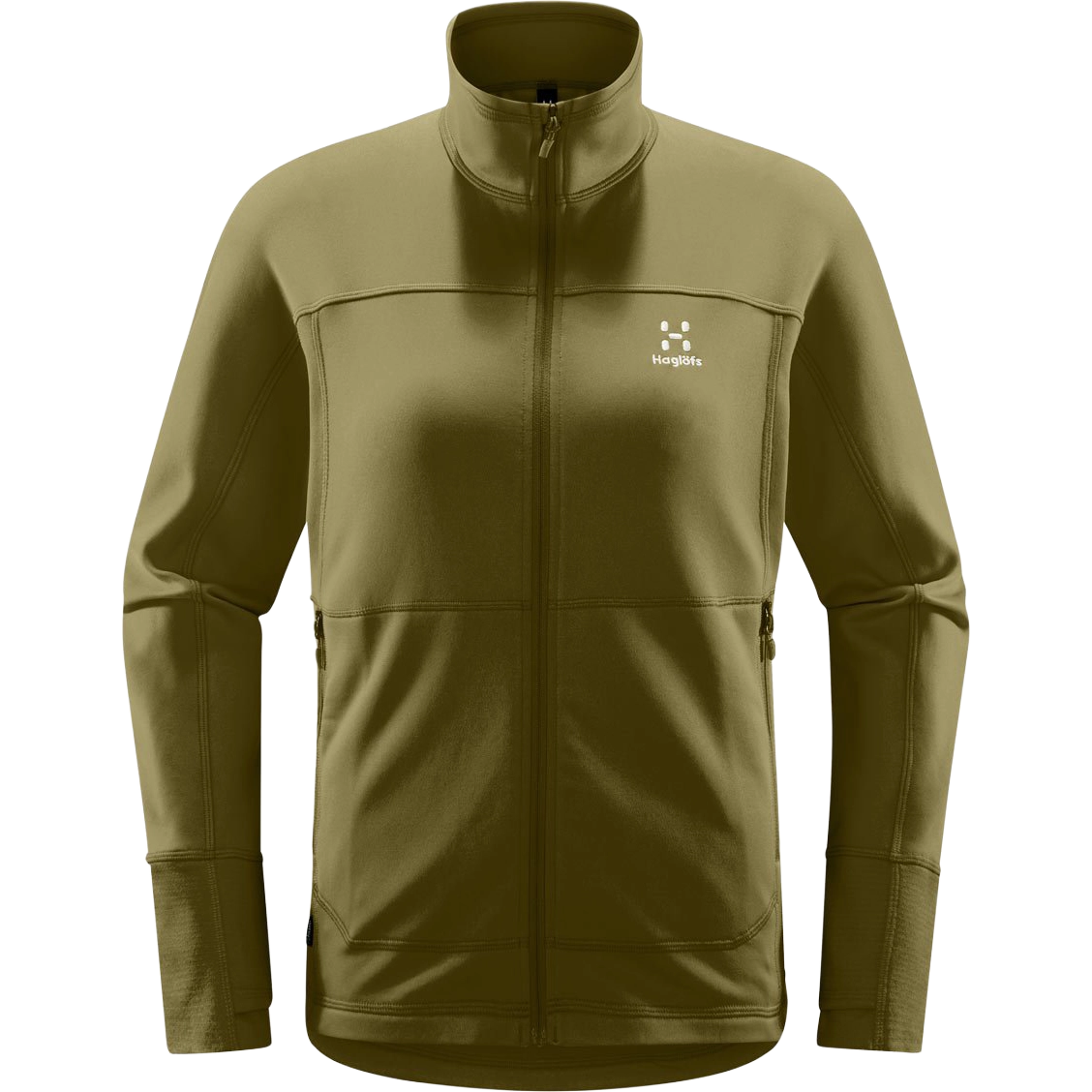Haglöfs Betula Jacket Women damefleece - Olive Green - L - Fleecetrøjer