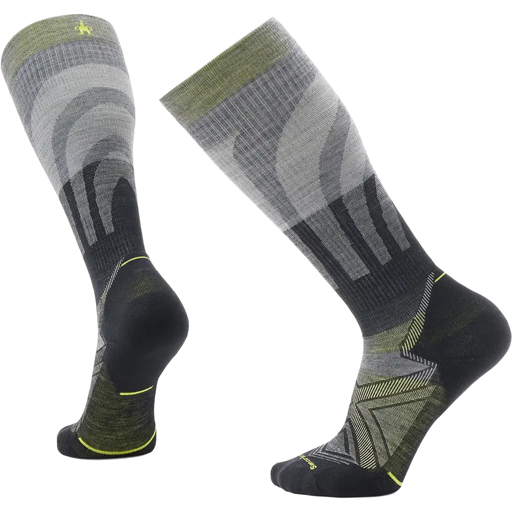 Smartwool Run Targeted Cushion Compression Sock sokker - Medium Gray - XL/46-49 - Sportssokker