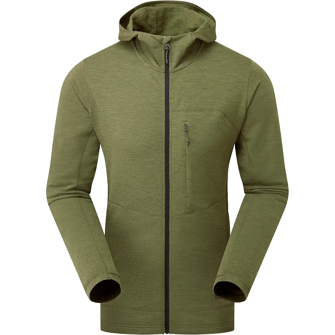 Artilect Quandary Peak Hoodie Men Uldhættetrøje - Spruce - XXL