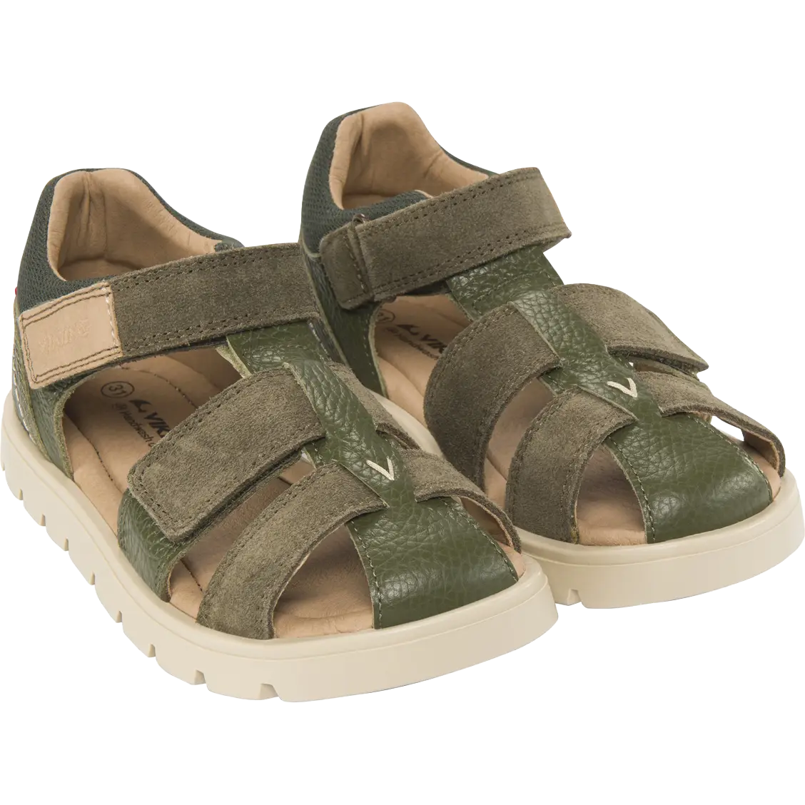 Viking Furu Sandal 2V Kids - Olive - 34 - Hverdagssandaler til børn