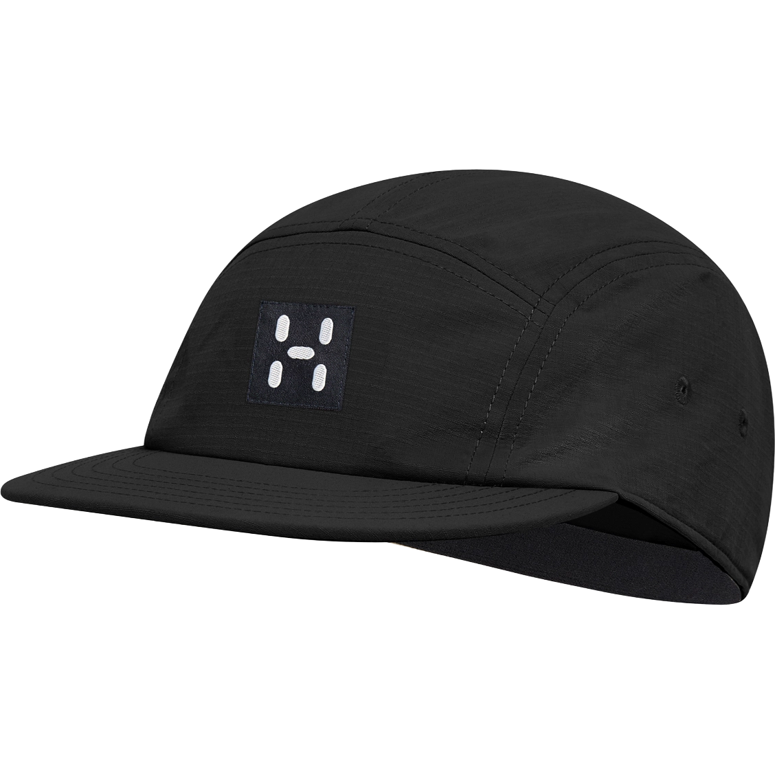 Haglöfs Brand Five Panel Cap kasket - True Black Solid - M/L