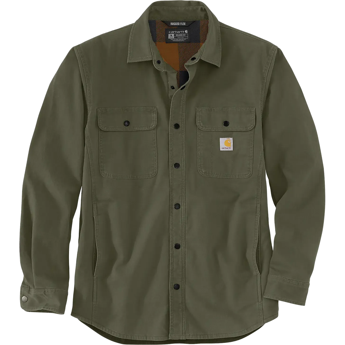 Canvas Fleece-Lined Shirt Jacket Herr