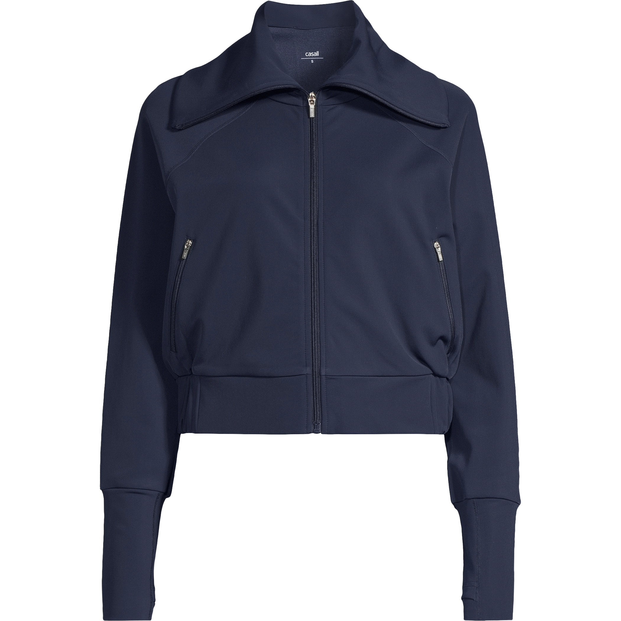 Casall Warm Training Jacket Woman - Core Blue - M - Tynde trøjer