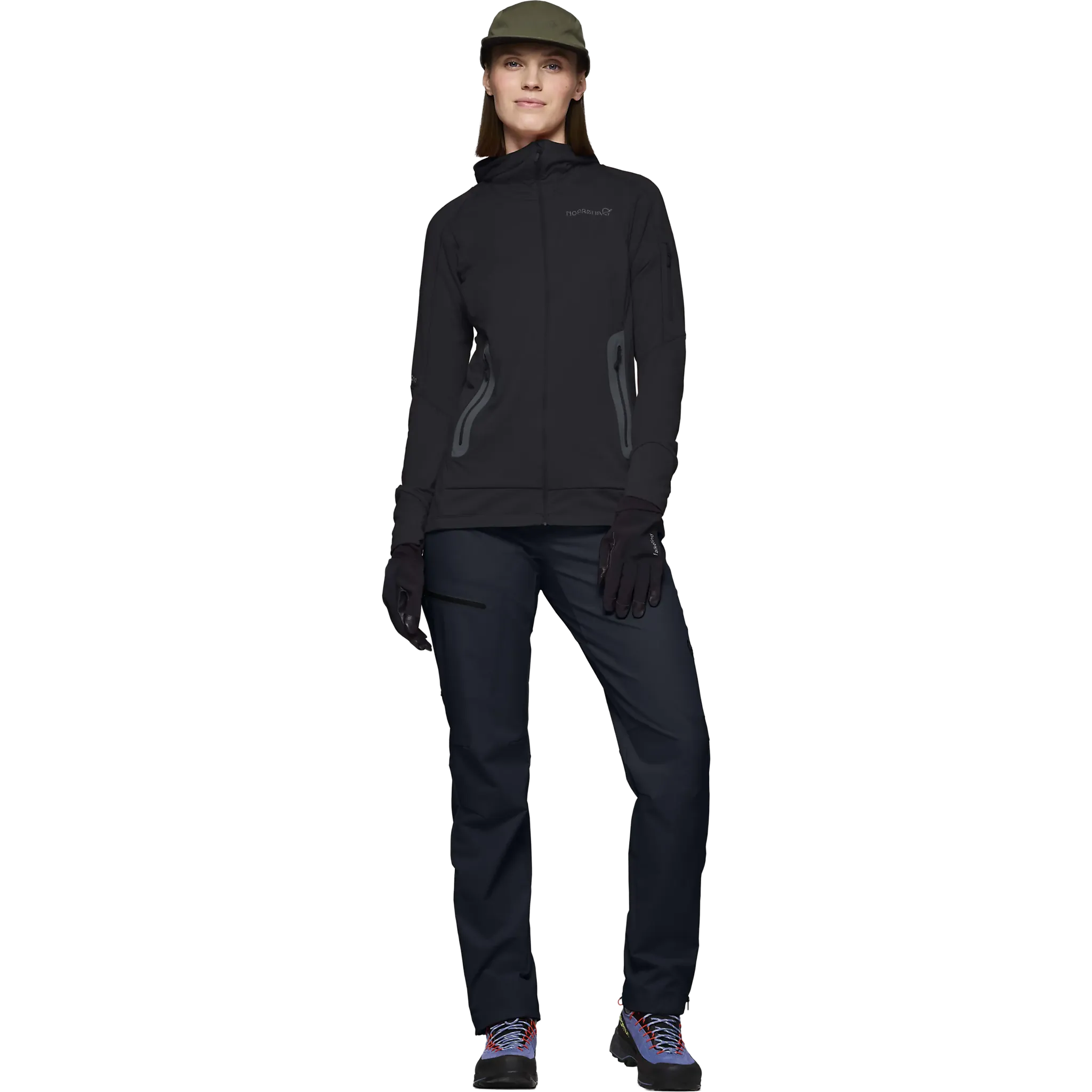Falketind Power Grid Zip Hood Women