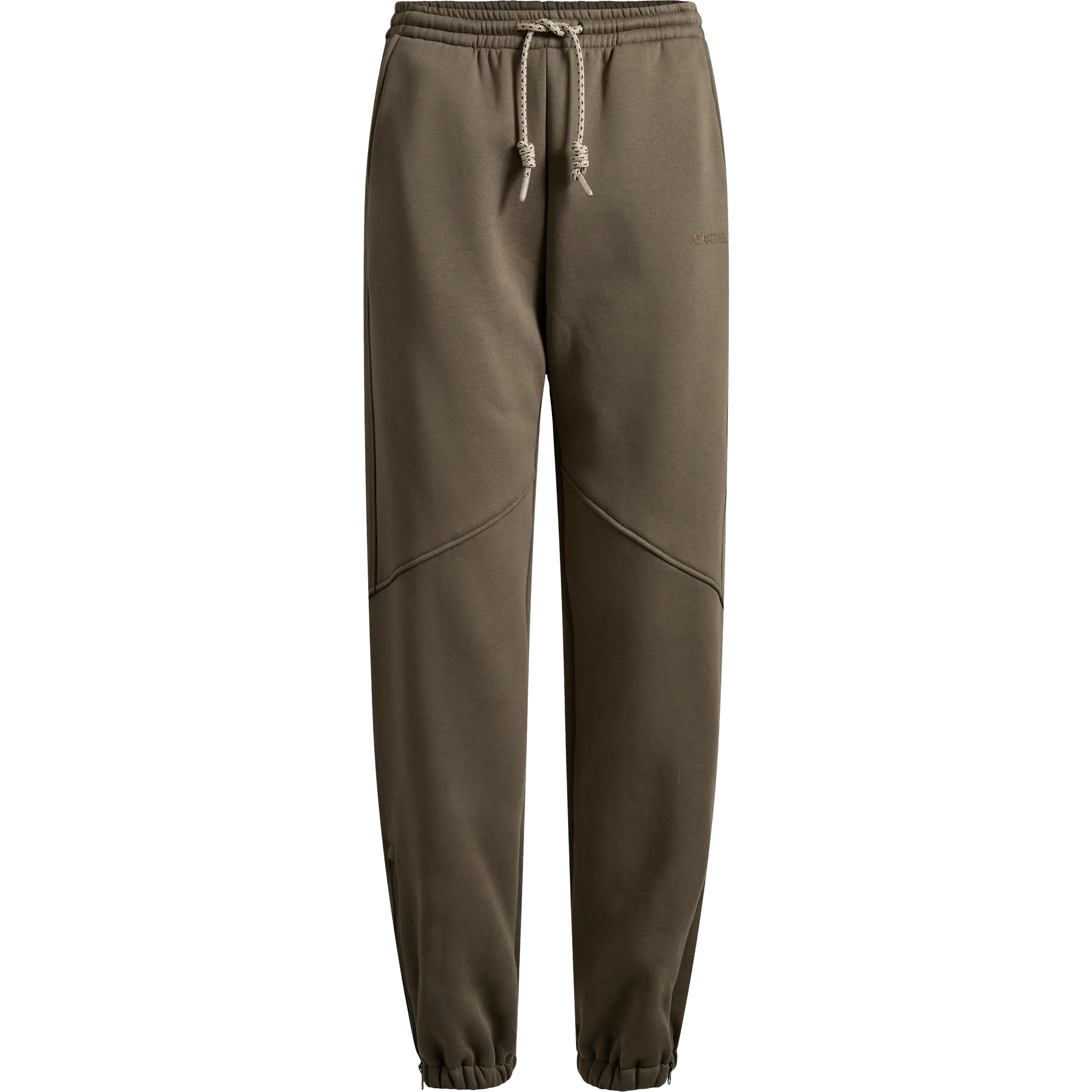 Copenhagen Cartel Horizon Sweat Zip-Leg Joggers Women - Moss - Joggingbukser
