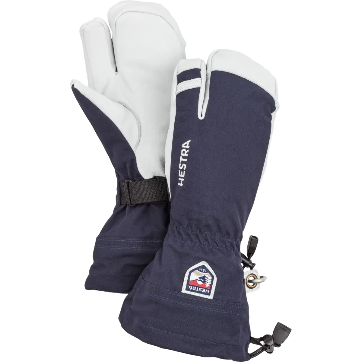 Hestra Army Leather Heli Ski 3 finger skihandske - MARINE - 12 - Handsker