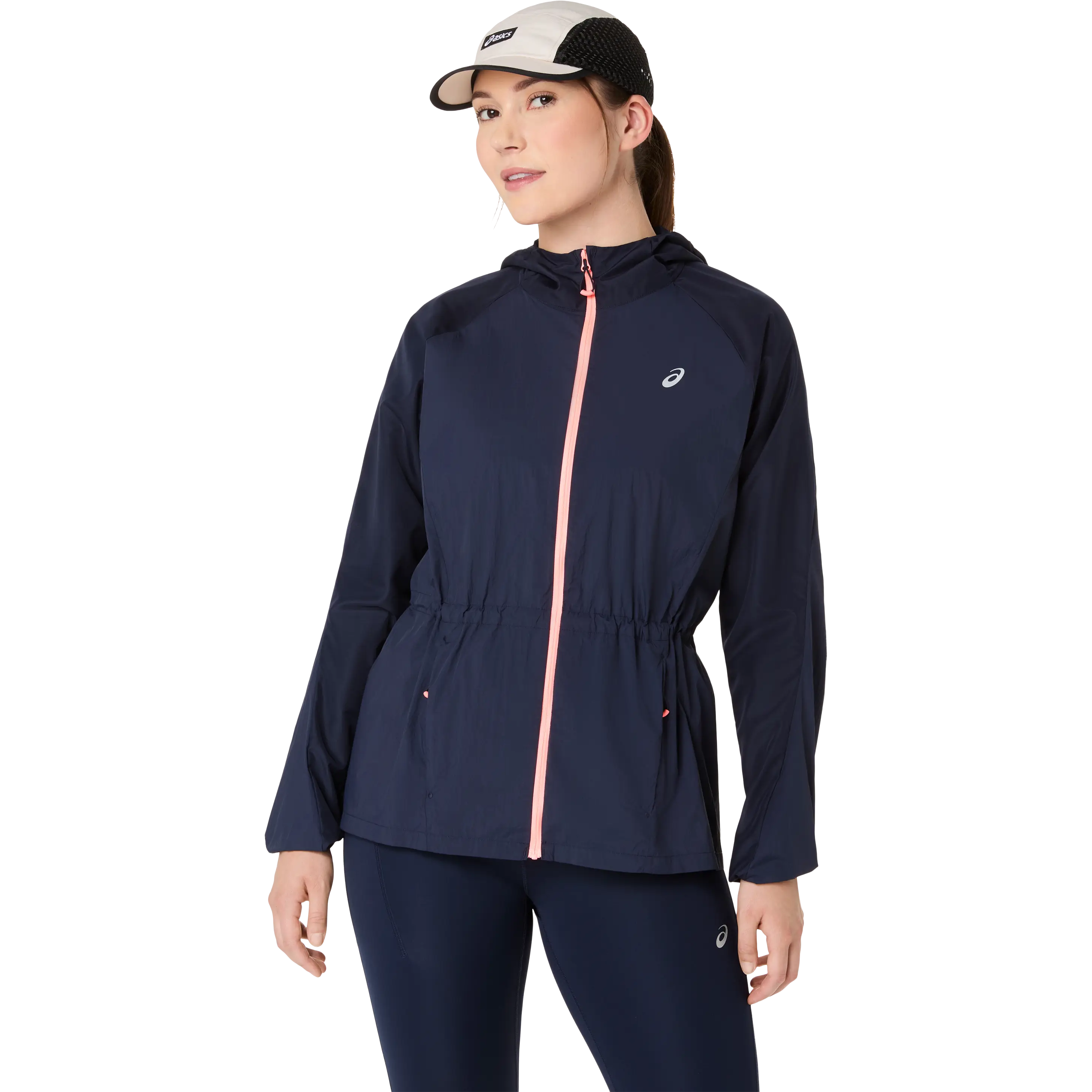 Asics Road Packable Jacket Women - Midnight - L - Løbejakker