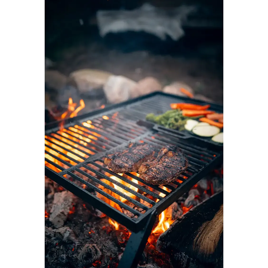 Bålgrill m. foldbare ben