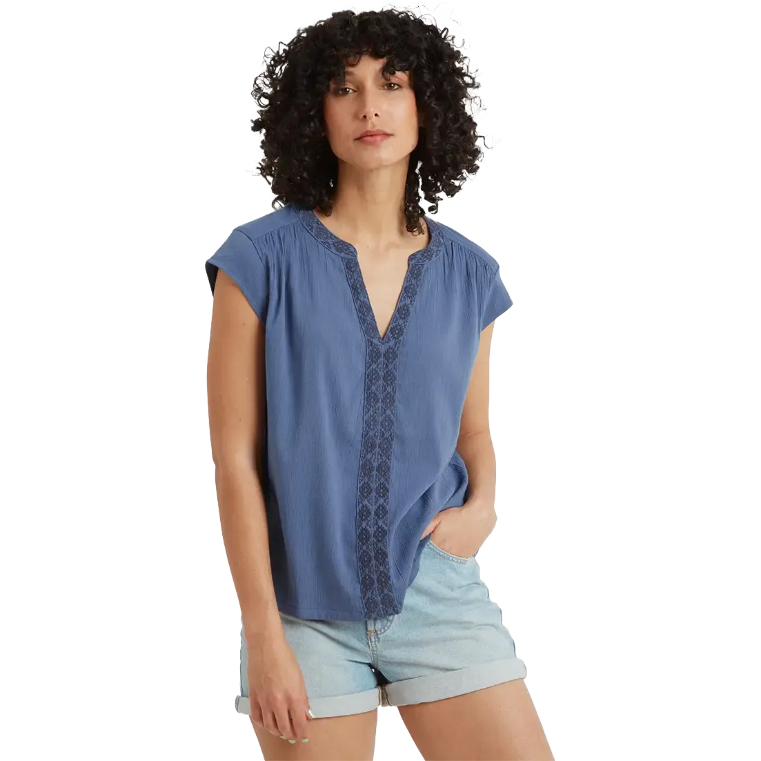 Hara Cap Sleeve Top Women dametop