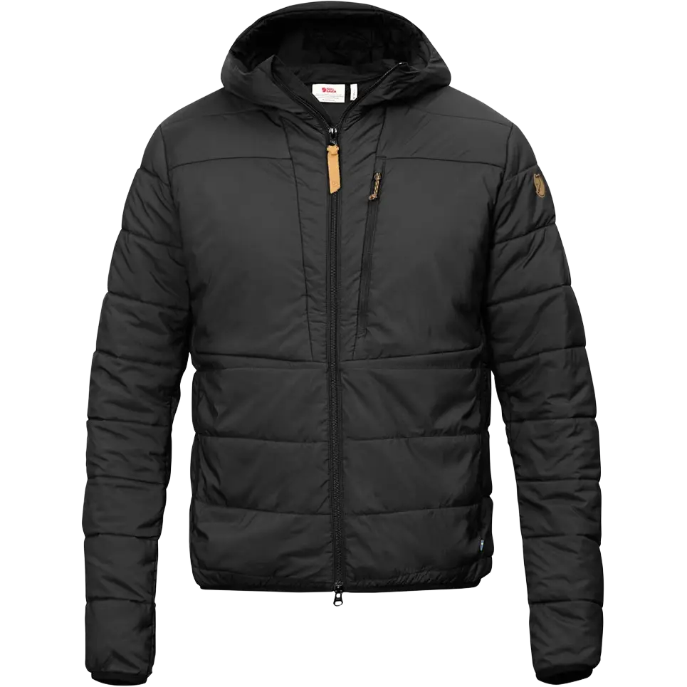 Fjällräven Keb Padded Hoodie fiberjakke - BLACK - XXL - Vinterjakker