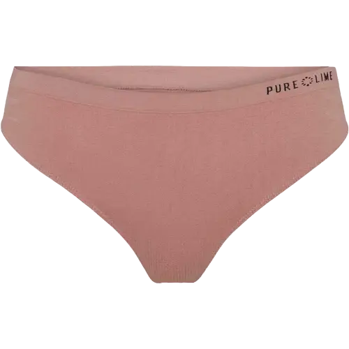 Pure Lime Seamless Thong - Dusty Rose - S/M - Underbukser