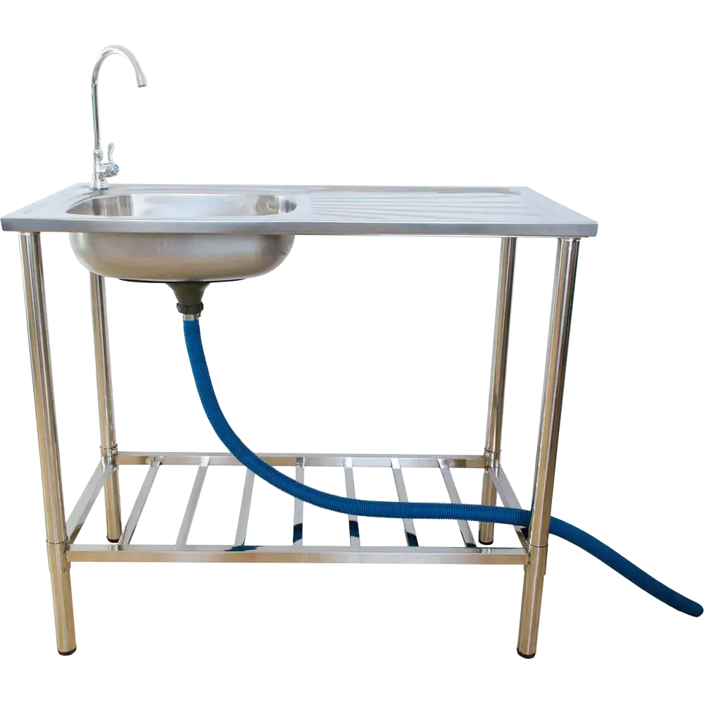 Udekøkken - Stålbord m/Håndvask