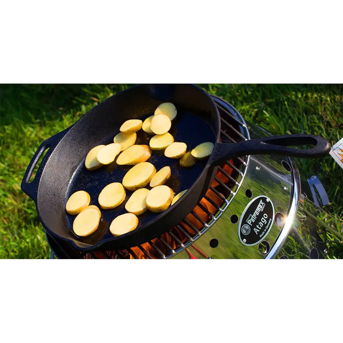 Fire Skillet fp30 with one pan handle bålpande