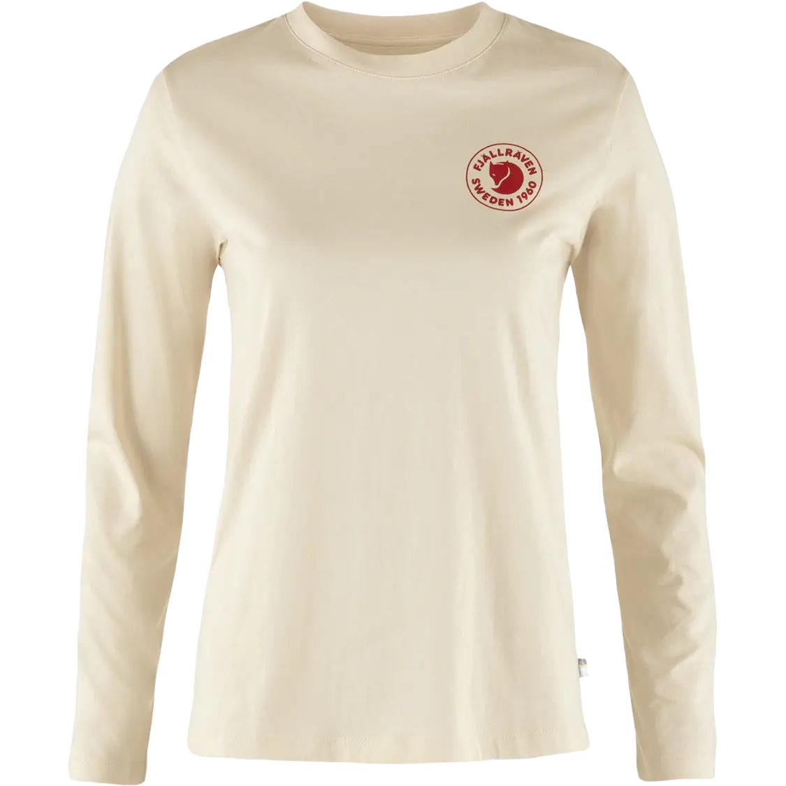 Fjällräven 1960 Logo T-shirt LS Women dame-T-shirt - Chalk White - S - Langærmet T-shirts