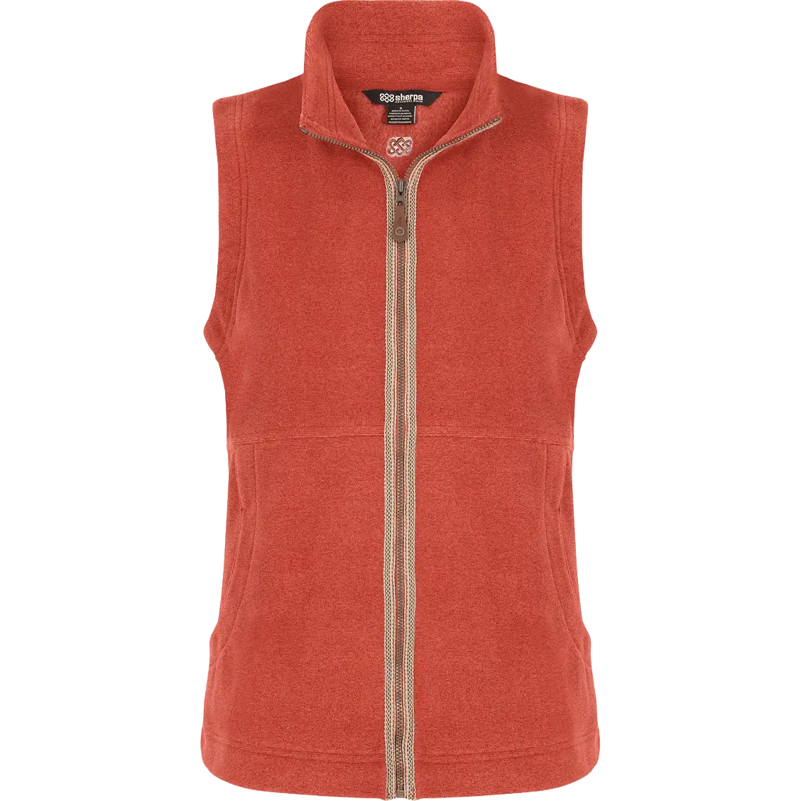 Sherpa Rolpa Eco Vest Women fleecevest - Rust - XL - Veste
