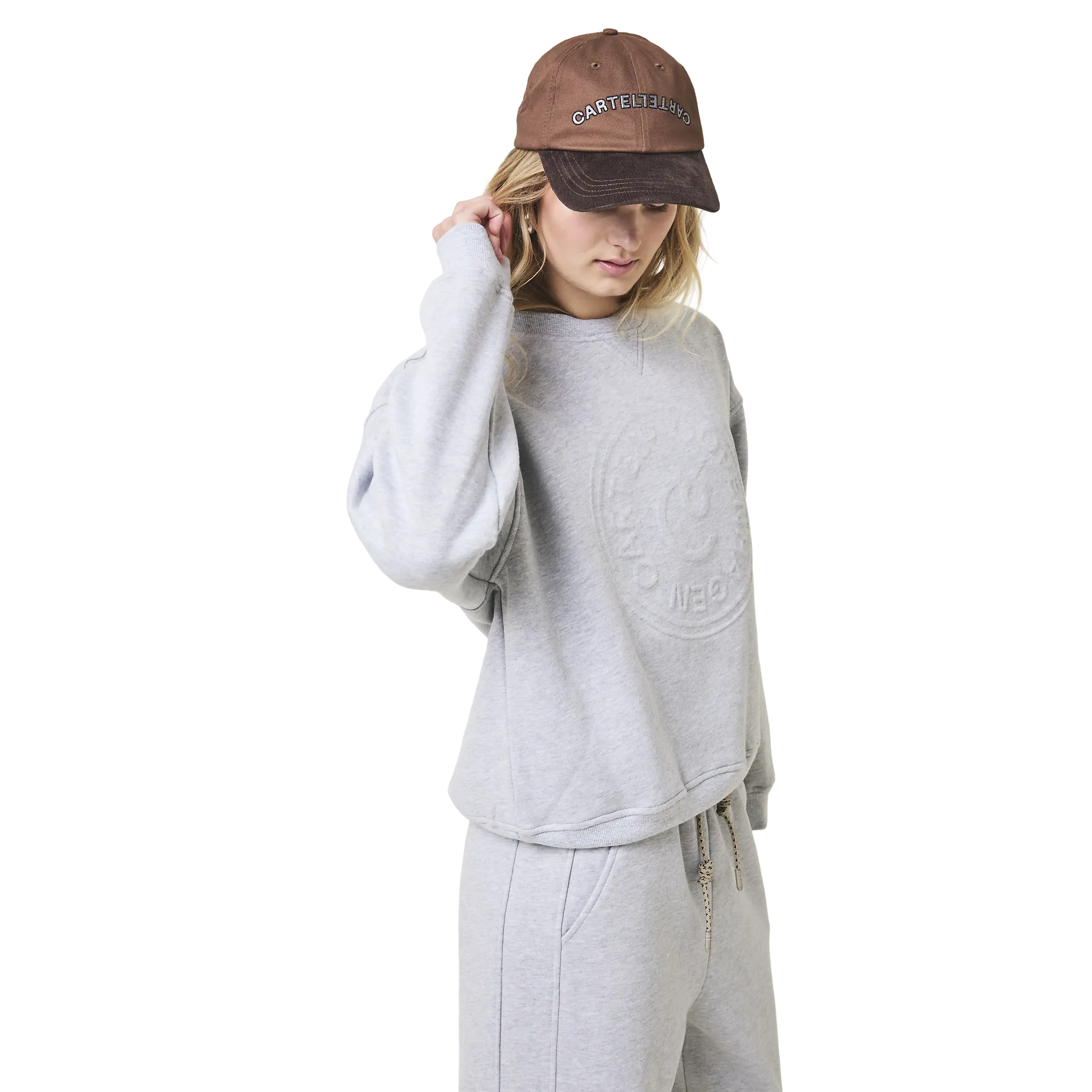 Angel Sweatshirt Embossed Print Logo