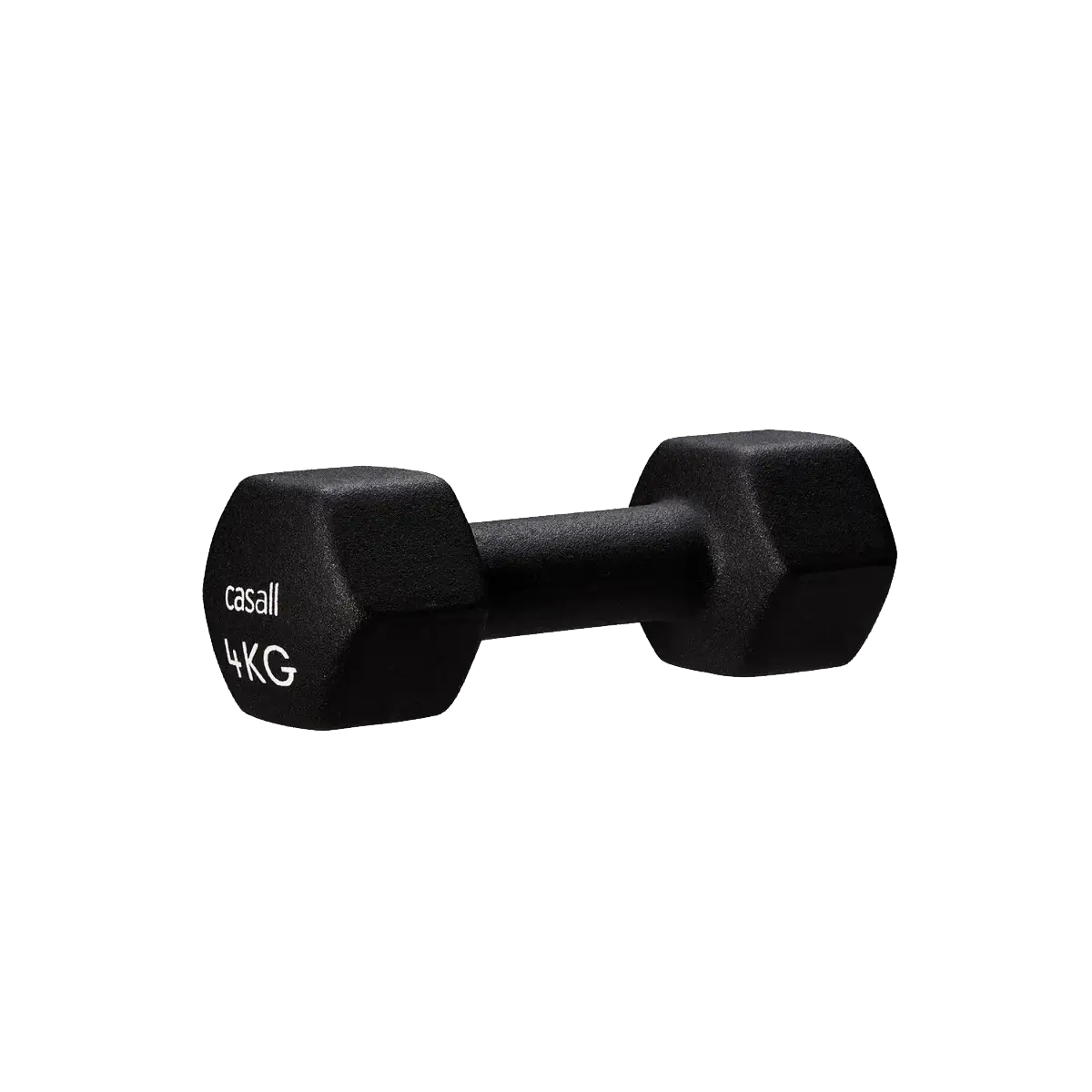 Casall Classic Dumbbell 4Kg håndvægt - Black/White - One size - Træningsudstyr