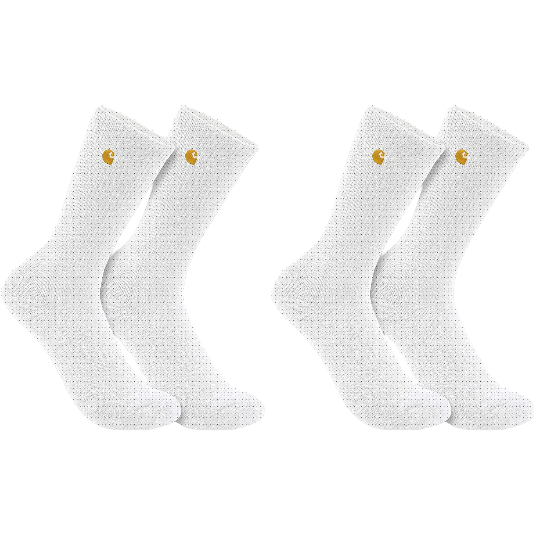 Carhartt Midweight Crew Sock 2-Pack - White - L - Hverdagssokker