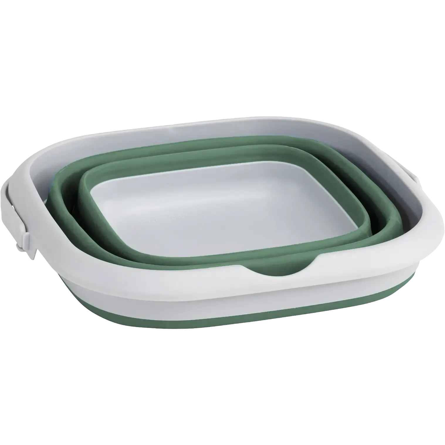 Collaps Bucket Square med lock hopfällbar hink