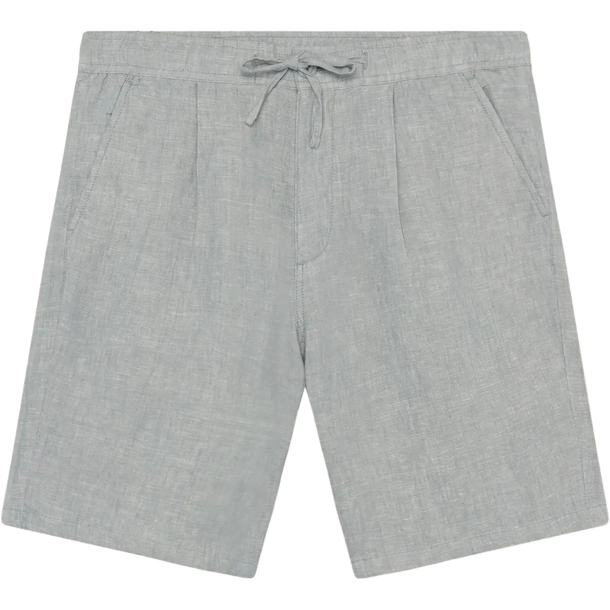 Knowledge Cotton Apparel Fig Loose Linen Shorts Men - Ultimate Grey - M
