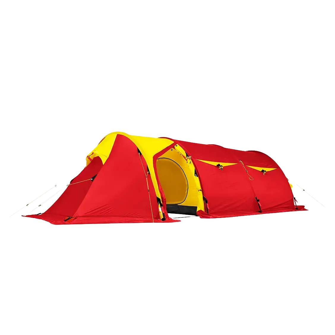Helsport Spitsbergen X-Trem 4 Camp telt 4 prs. - Red/Yellow - One size - 4 personers telte