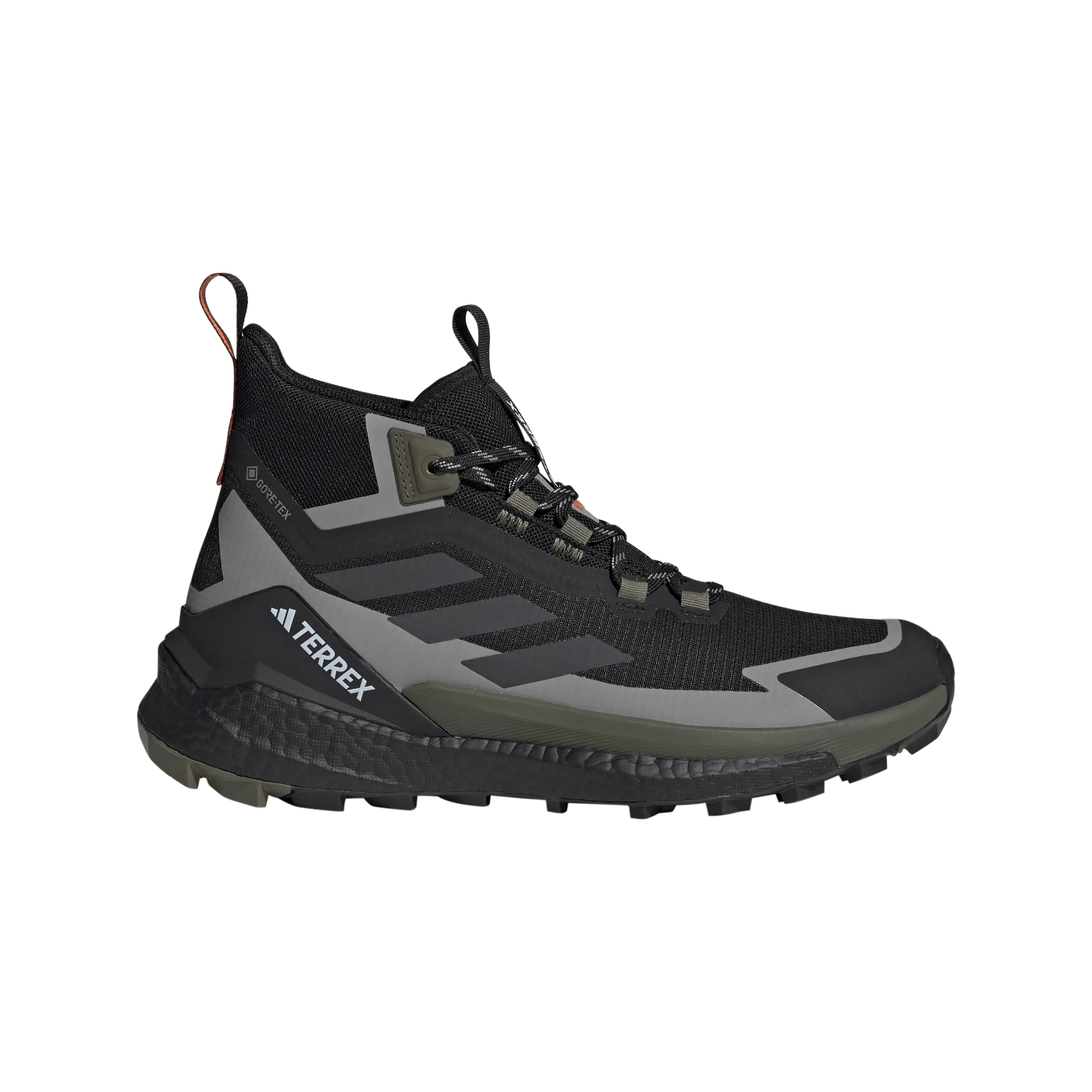 Adidas Terrex Free Hiker 2 GTX Men vandrestøvle - Cblack/Carbon/Olistr - UK11/EU 46 - Vandtætte støvler