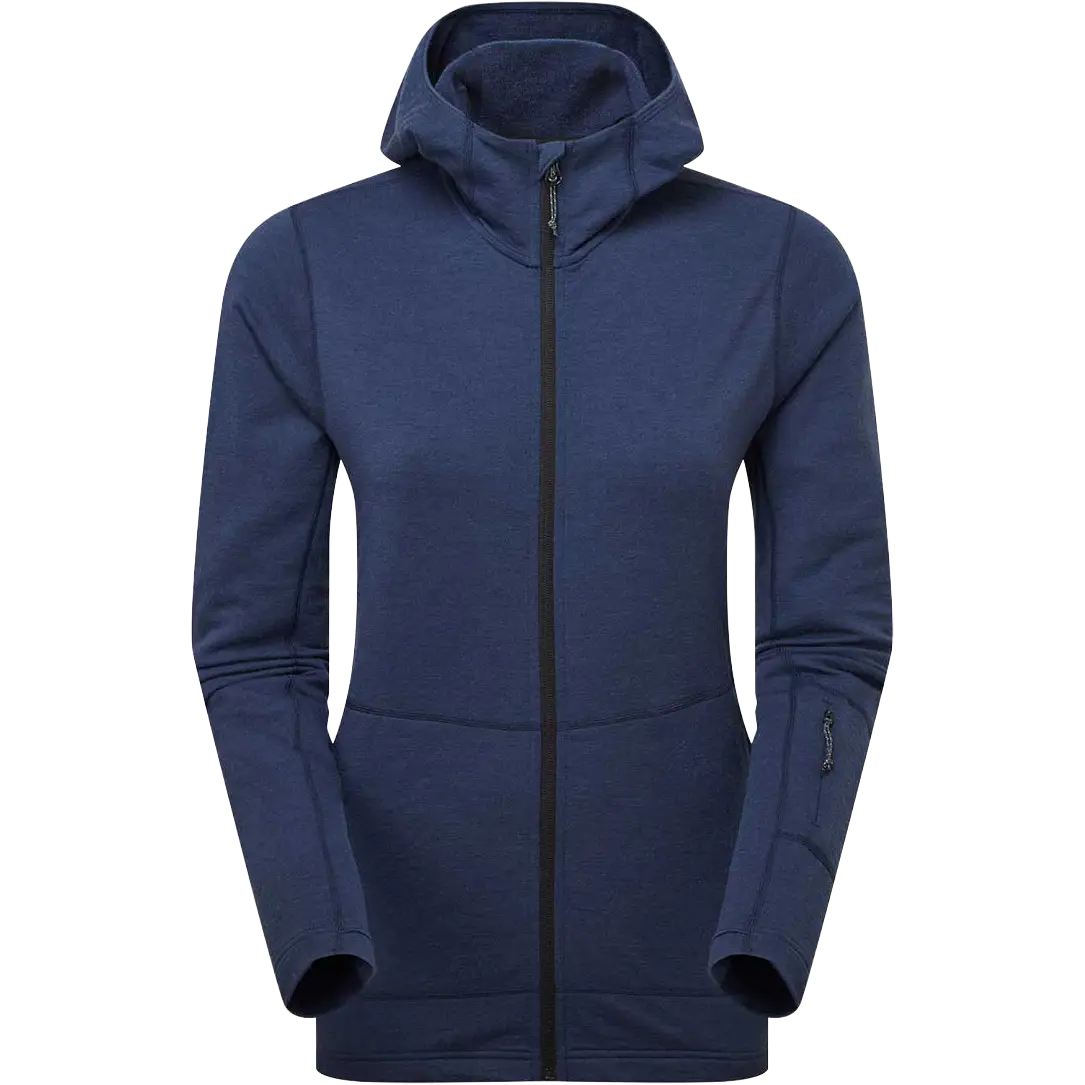 Artilect Quandary Peak Hoodie Women Uldhættetrøje - Sky Captain - S