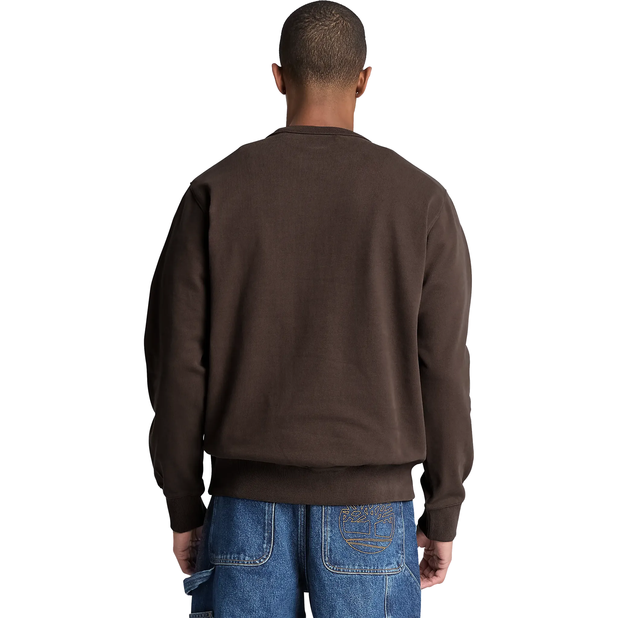  Leather Patch LB Crew Sweatshirt
