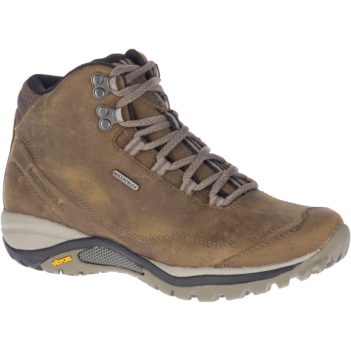 Merrell Siren Traveller 3 Mid WP Women damestøvle - Brindle/Boulder - 37,5 - Hverdagsstøvler