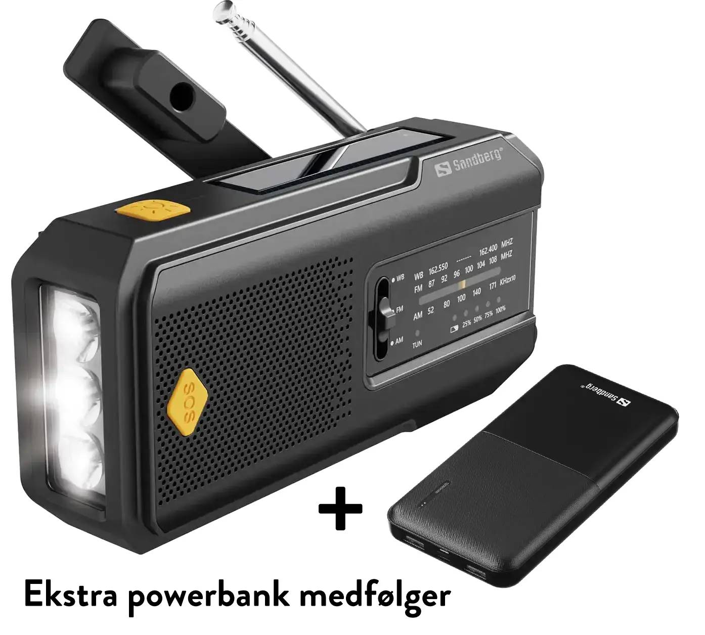 Sandberg Survivor Radio All in one 2000 nødradio - , - One size - Elektronik