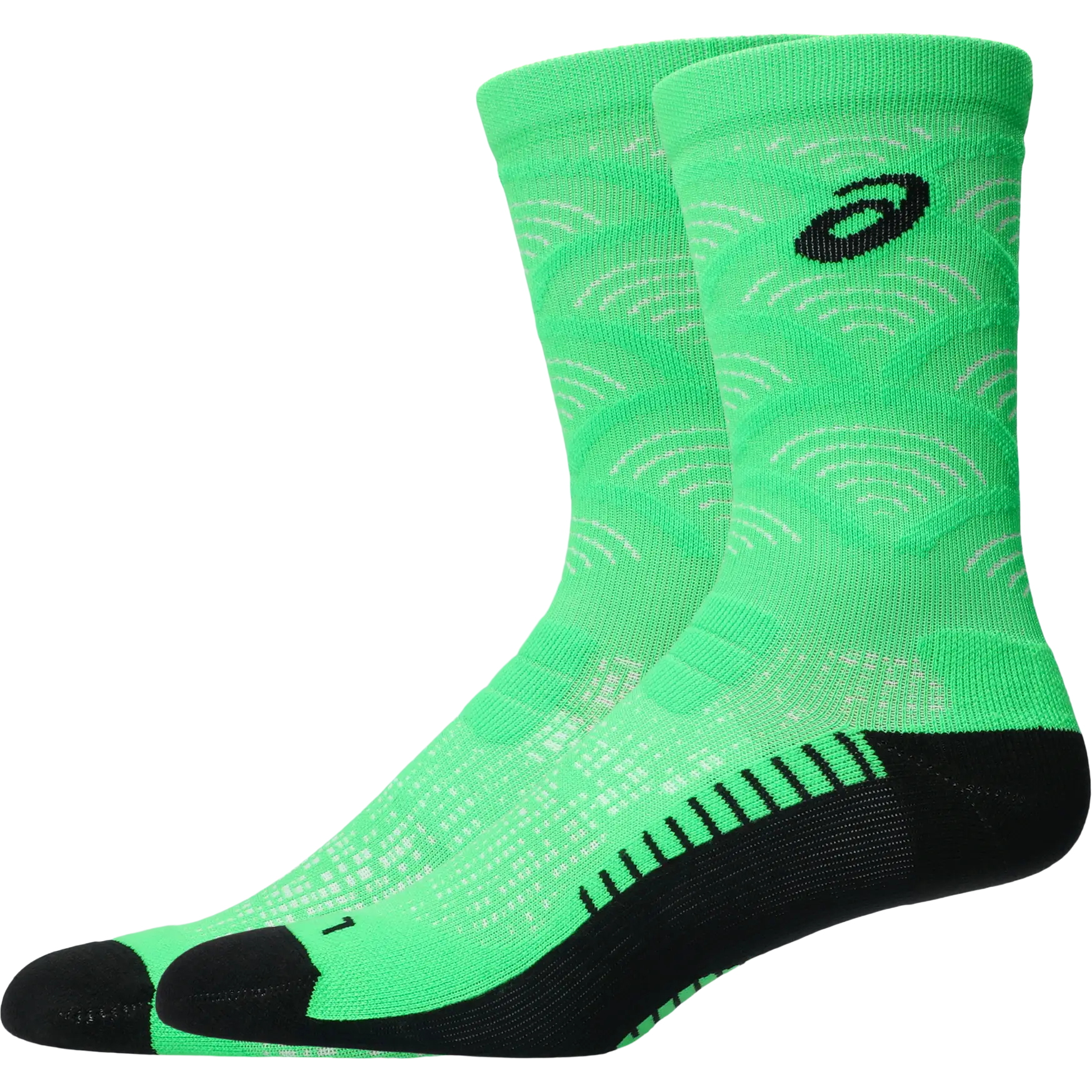 Asics Performance Run Sock Crew Unisex - Vital Green - M - Løbestrømper
