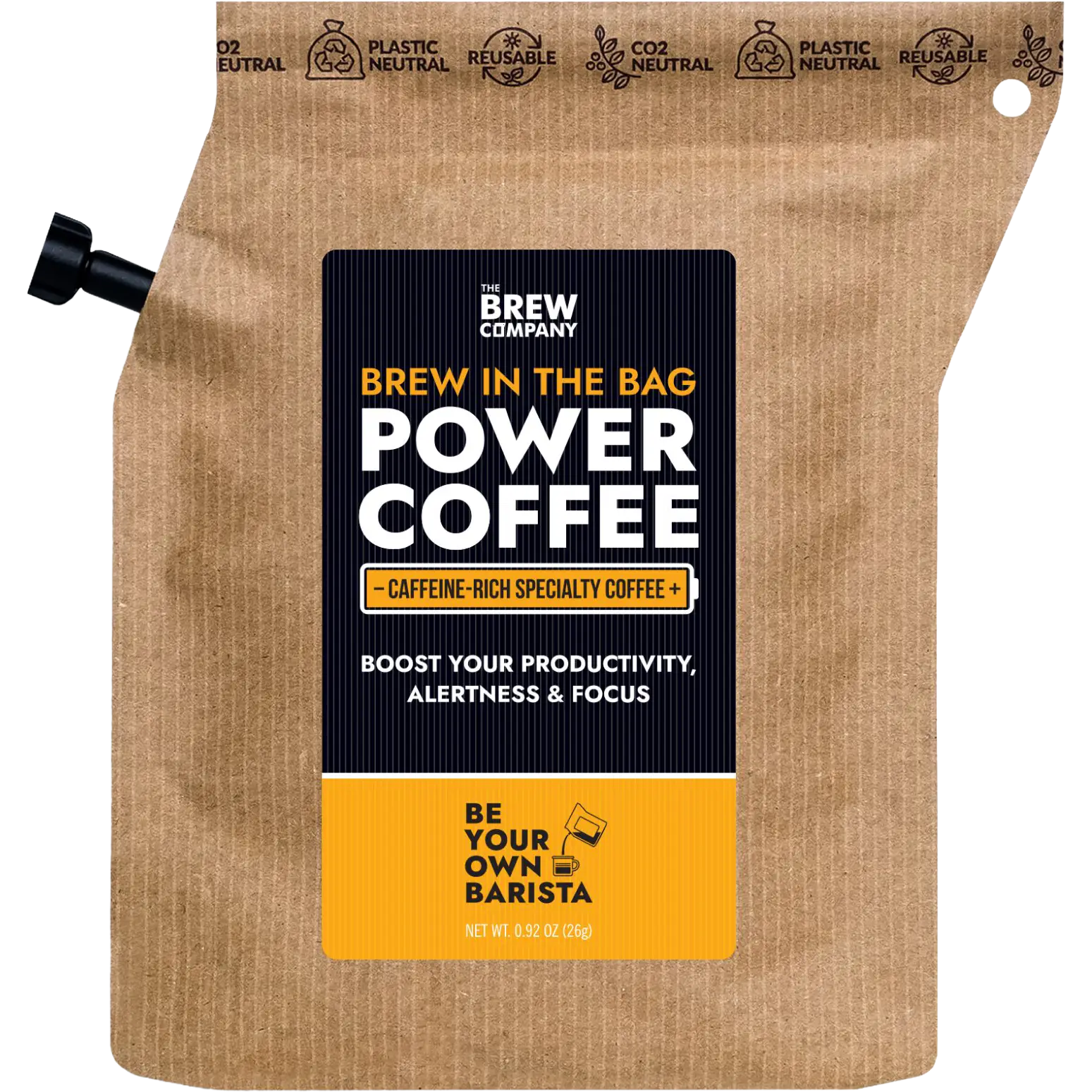 The Brew Company Power Coffee - One size - Mad og drikke