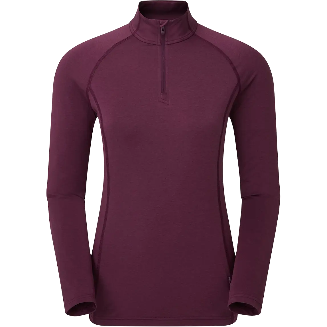 Montane Dart Thermo Zip Neck Women - Wineberry - S/36-38 - Tynde trøjer