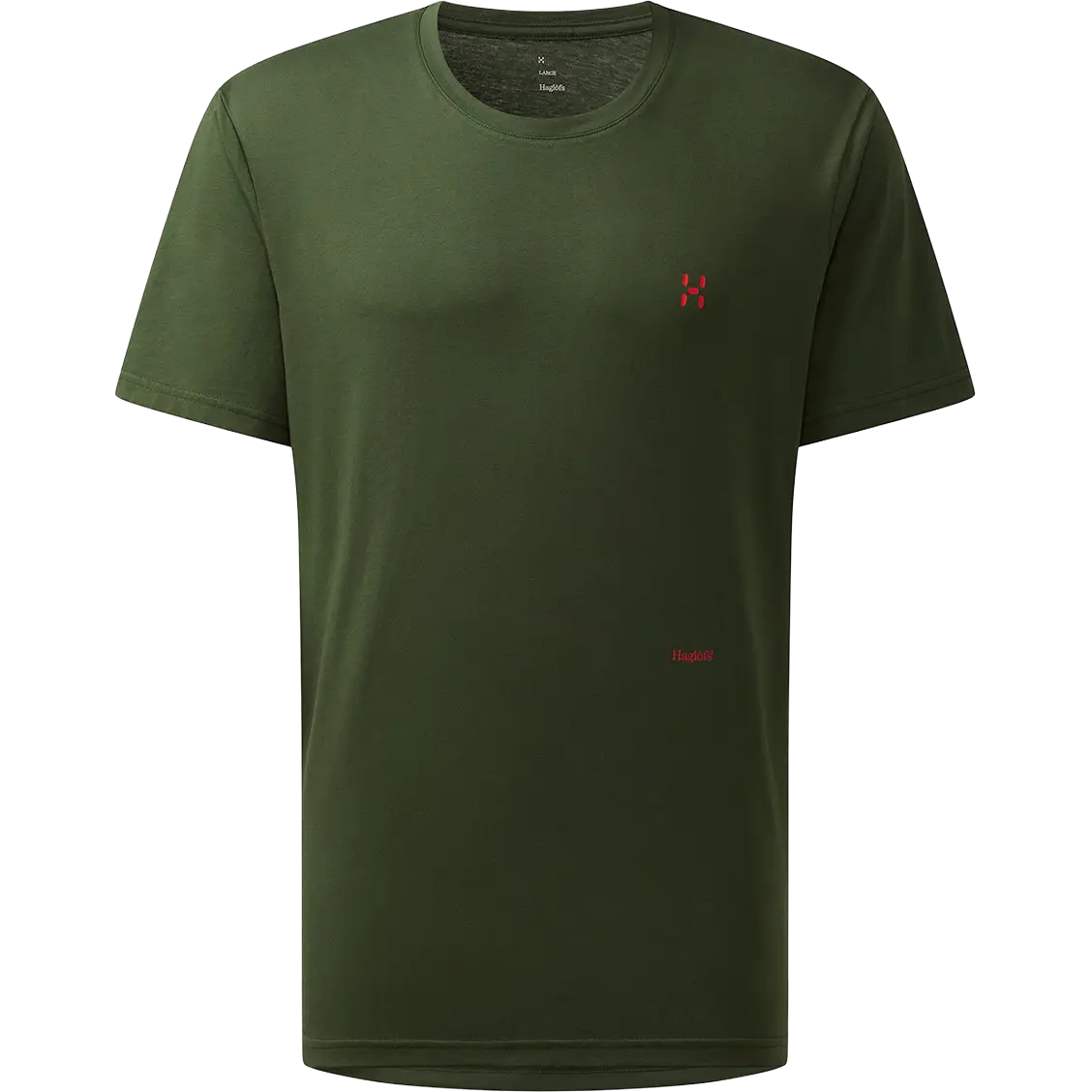 Haglöfs Brand Outsiders Tee Men T-shirt - Seaweed Green Q - S - Kortærmet T-shirts