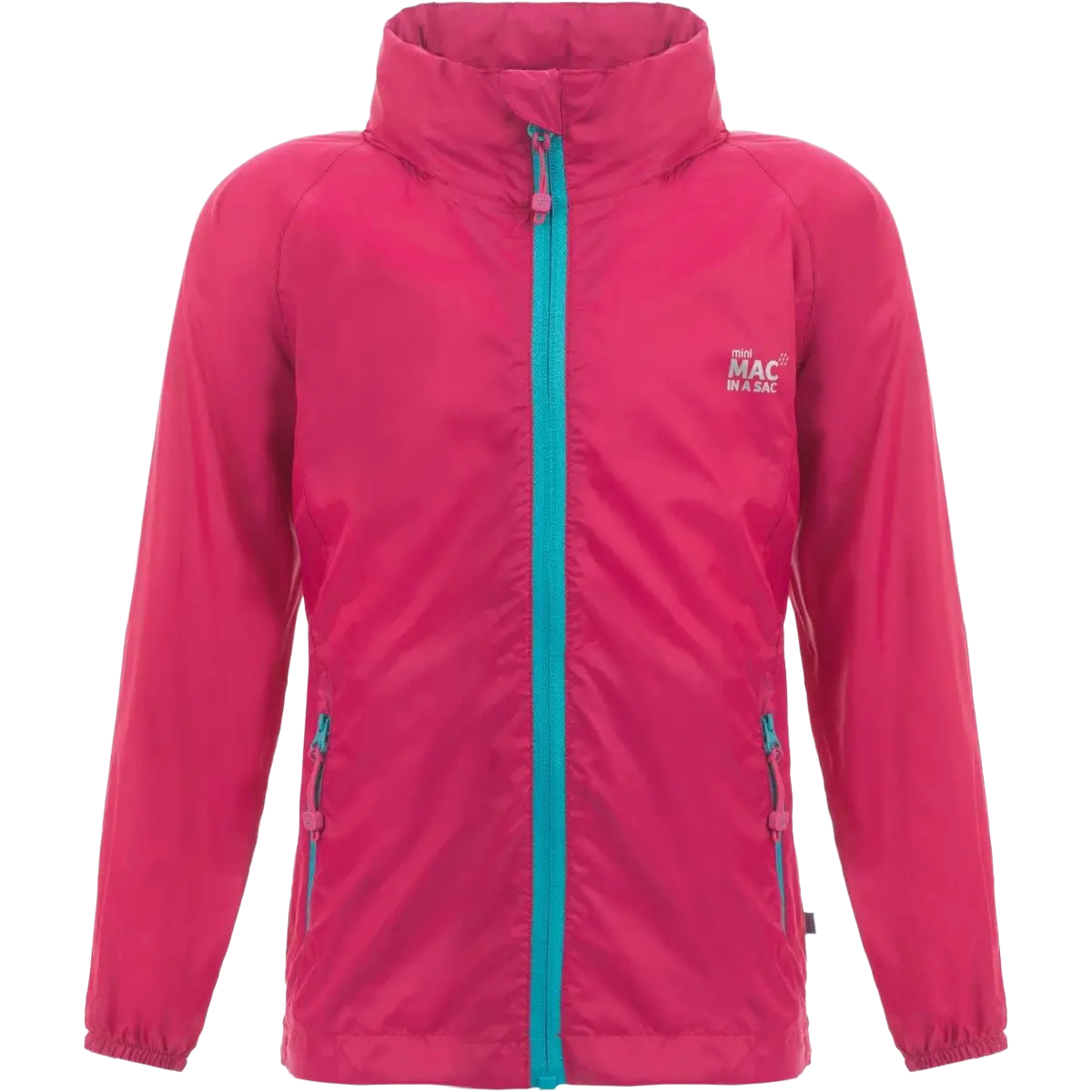 Mac in a Sac Origin Kids Jacket børneregnjakke - Fuchsia - 2/4 år - Regnjakker til børn