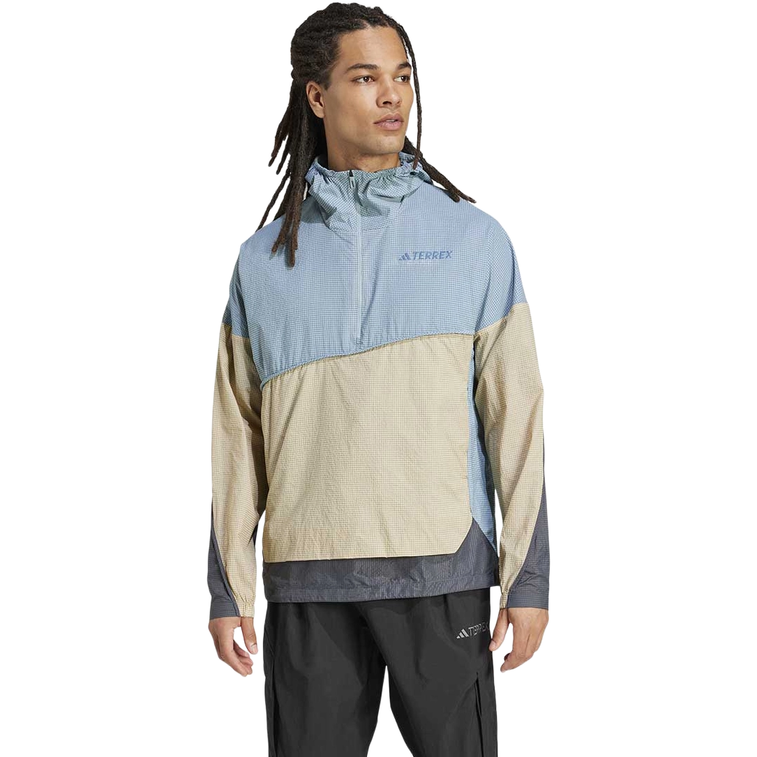 Adidas Terrex Xploric Wind Anorak Men - Maggre/Cardbo/Gresix - L - Jakker