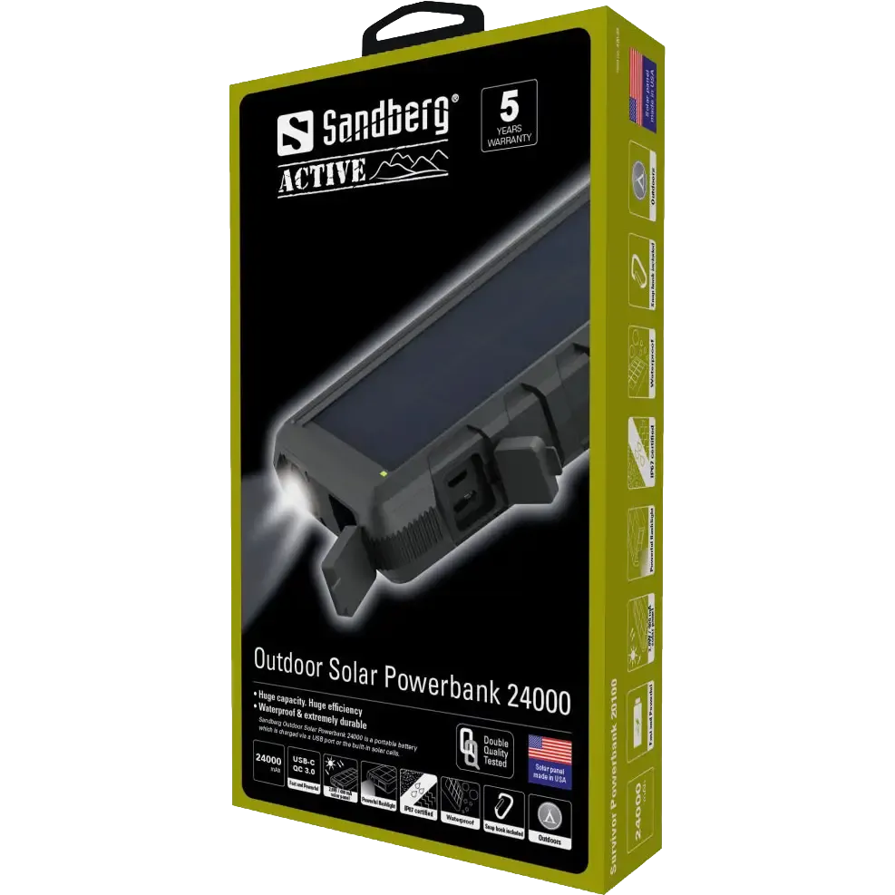 Sandberg Outdoor Solar Powerbank 24000